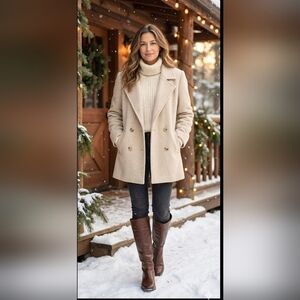 Vintage Ms. Freddi Wool Long Winter  Coat .